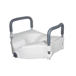 Clearance: Drive Medical 2-in-1 Raised Toilet Seat with Arms - NEW ($86 MSRP)